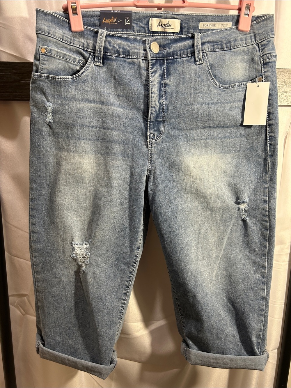 NWT Angels Forever Young Women's Forever Skinny Mid-Rise Crop Jeans - Picture 3 of 16